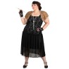 Atuendo de Charleston Flapper para mujer talla extra