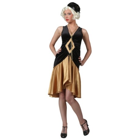 Disfraz estilo flapper de los Felices 20s en talla extra