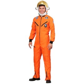 Disfraz de astronauta naranja para adulto